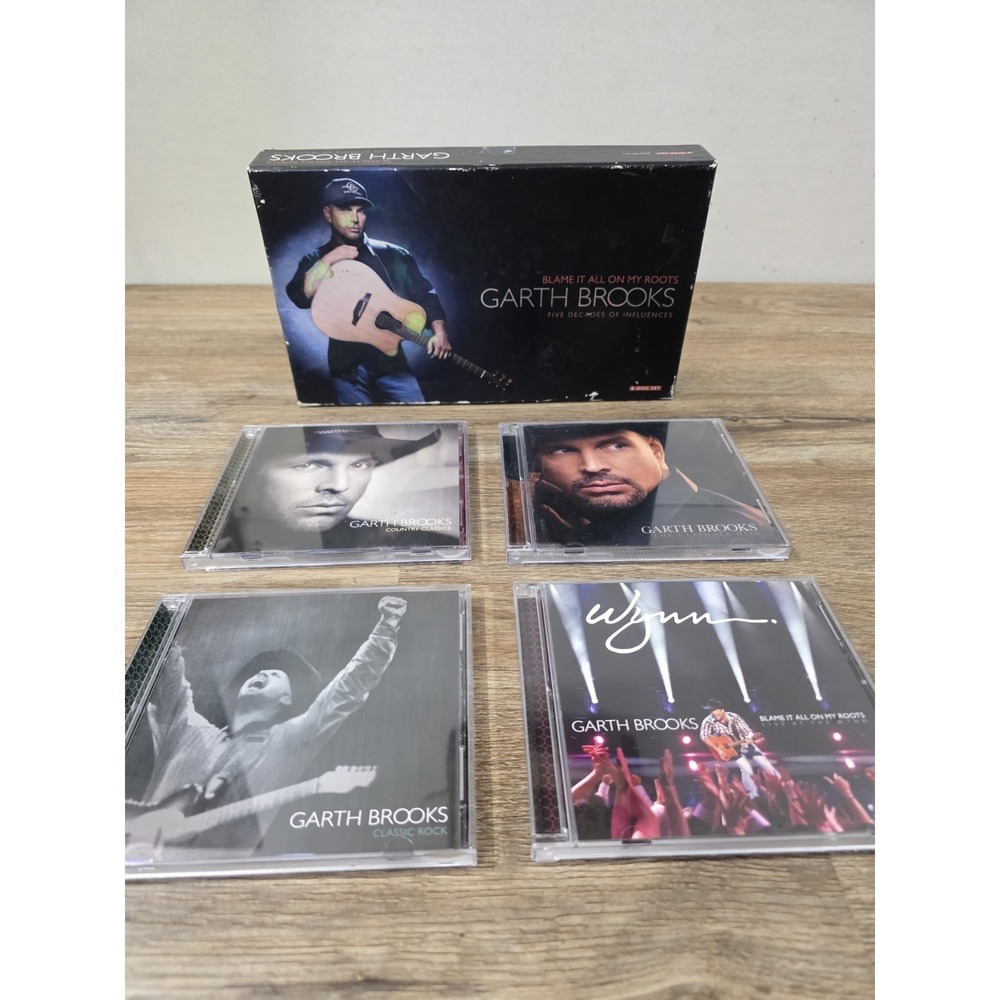 GARTH BROOKS 8 DISC Blame It All On My Roots - Complete Box Set - 5 Decades